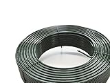 Spanndraht 110 m Ring, Ø 3,8 mm stark, inkl. PVC-Mantel grün, Drahtkern...
