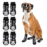 RANYPET 3 Paar Indoor Anti-Rutsch Socken für Hunde - Weicher Verstellbarer...