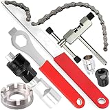 Retoo Fahrrad Kettenpeitsche Ritzelabnehmer Cassette Lockring Tool...