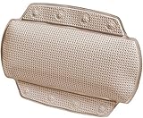 Spirella Badewannenkissen Alaska Taupe mit 8 Saugnäpfen antibakteriell,...