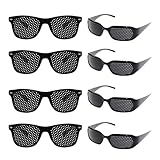 anneratteryer 8 Stück Rasterbrille Lochbrille Korrekturbrille Pinhole...