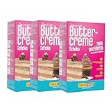 DECOCINO Schoko - Buttercreme Fertigmischung (3er Set – 3x 250g), zum...