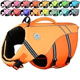 VIVAGLORY Sports Style Hundeschwimmweste, Rettungswesten Für Hunde...