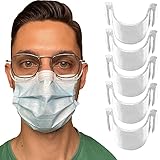 6 transparente Antibeschlag Nasenclip für die Maske - Verhindert...