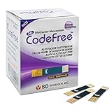 CodeFree Blutzuckerteststreifen 50 Stück Diabetes-Tests zur Kontrolle bei...