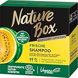 Nature Box festes Shampoo Frische (85 g), Haarshampoo mit kaltgepresstem...