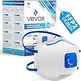 VEVOX® FFP2 Atemschutzmasken - Im 10er Set - mit Komfort Plus Abdichtung -...