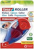 tesa Roller Kleben Permanent ecoLogo - Nachfüllbarer Kleberoller mit...