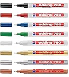 edding 780 glanzlack-marker dünn (0,8 mm) 8 Farben wählbar 8er Set...