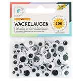 folia 7519 - Wackelaugen selbstklebend, 100 Stück sortiert in 6...