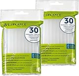 WESTCOTT Mini-Klebesticks I Set: 60 Stück I 7mm Durchmesser I 102 mm lang...