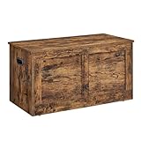 VASAGLE Storage Chest, Storage Bench, Blanket Box with 2 Safety Hinges,...