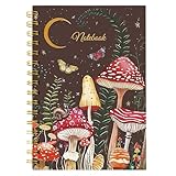 JarThenaAMCS Pilz-Spiral-Tagebuch, 80 Blatt, A5, Mondnacht, College,...