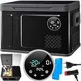 KESSER® Kompressor Kühlbox 2in1 Doppelzone Kühl & Gefrierfach 49 Liter...