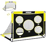CATCHLUCK Fussballtore für Garten Kinder Fussballtor 2 In 1 Fussball Tor...
