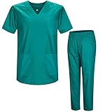 MISEMIYA - Unisex-Schrubb-Set - Medizinische Uniform mit Oberteil und Hose...