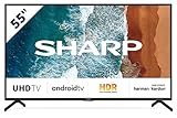 SHARP 55BN6EA Android TV 139 cm (55 Zoll) 4K Ultra HD LED Fernseher (Smart...
