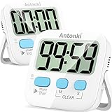 Antonki Küchentimer, 2 Stück Timer, Timer für Kinder, Digitaler Timer...