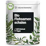 Bio Flohsamenschalen – 500g Beutel – 99+% Reinheit, biozertifiziert,...