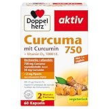 Doppelherz Curcuma 750 mit Curcumin + Vitamin D3 1000 I.E. – Vitamin D...