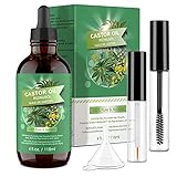 Rizinusöl Kaltgepresst Castor Oil - 118ML Rizinus Öl Pure100 Prozent für...