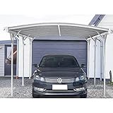 HOME DELUXE - Design Carport - FALO, Weiß - Maße: 505 x 300 x 226 / 240...