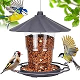 PBWZF Vogelfutterhaus zum Aufhängen, 820ml Faltbarer Vogelfutterspender...