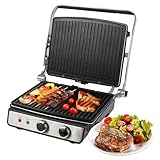 ProfiCook® Kontaktgrill für fettfreies Grillen | Elektrogrill für z.B....