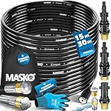 MASKO® Rohrreinigungsschlauch Set Abflussreiniger 15m, 200 bar inkl....