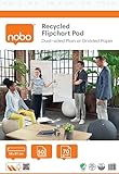 Nobo Recycling Flipchart-Block 58 x 81 cm, nachhaltiges doppelseitiges...