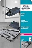 AVERY Zweckform 3562 Overhead-Folien für S/W Laserdrucker und -Kopierer...