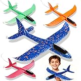 Helixor Flugzeug Spielzeug Styropor Flugzeuge Kinder - 4 Stück...