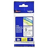 Brother TZE221 Original P-touch Schriftband TZe-221 9 mm, schwarz auf weiß...