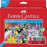 FABER-CASTELL 111260 - Buntstifte Set Castle, 60-teilig, hexagonal,...