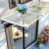 Vordach Haustür,UV-beständige Türvordach,Transparente...