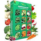 Gemüsesamen Set - 12 Sorten Samen Gemüse - Saatgut Gemüse Sortiment -...