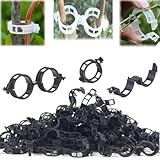 100 Stück Pflanzenstütz-Clips, wiederverwendbare Tomaten-Clips,...