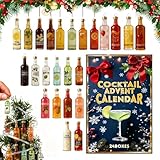 Adventskalender - 24 Tage Countdown Dekor, 3D Urlaub Cocktail Baum...