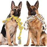 ETACCU hundespielzeug Unzerstörbar Große Hunde Seil, 55cm+57cm...