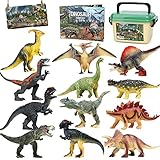 FRUSE Dinosaurier Spielzeug Set, 12 Stück Realistisches Figuren Spielset...