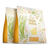 Veganes Proteinpulver | Vanille | 1.2kg Eiweißpulver | Premiumqualität...