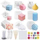 TAVADA Kerzenform Bubble Kerzen Kit,3D DIY Silikonform Kerzen,Gießen...