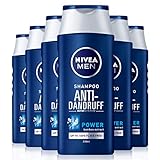 Nivea Men Anti-Schuppen Kraft-Shampoo, 6er-Packung (6 x 250 ml), tägliches...