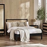 Julian Bowen Padstow Rattan-Kingsize-Bett, 150 cm, Schwarz