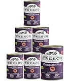 FRESCO Dog Complete Plus NassBarf Rind 6 x 800g | getreidefreies Nassfutter...