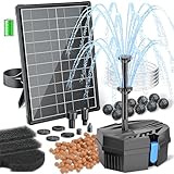 Biling 8W Solar Teichfilter mit Pump, 405 l/h Teichfilter Solarpumpe mit...