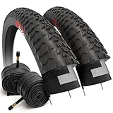 Fincci Fahrradreifen 20 Zoll – Set Faltbare MTB Reifen 20 x 1.95 Zoll mit...