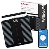 Beurer BF 990 Körperfettwaage mit Handsensoren, Digitale Personenwaage mit...