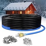 TOPDURE Dachheizkabel mit 120 V, CSA-ETL-zertifiziert, ideal für Metall-...