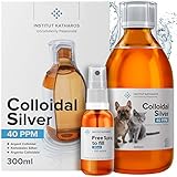 Silberspray Colloidal Silver 300ml 40ppm ● Für Haustiere (Hunde, Katzen,...